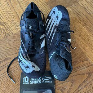 New Balance Black White Running Track Shoes Sneakers with Spikes UMD800B6 Size 8